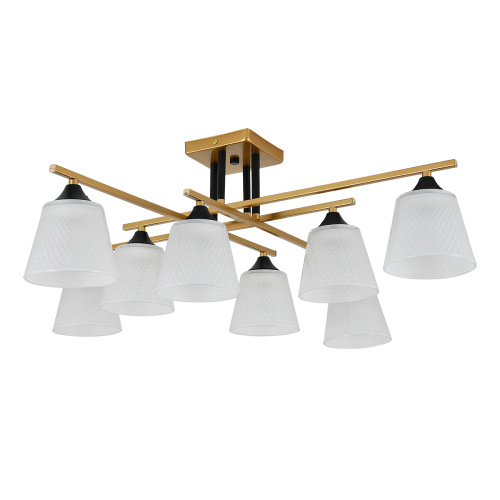 Потолочный светильник Escada 2128/8P E27*40W Champagne gold/Black фото 5 Потолочный светильник Escada 2128/8P E27*40W Champagne gold/Black фото 5