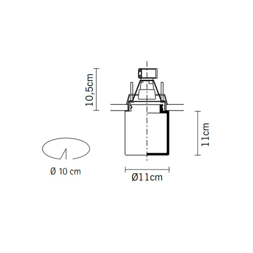 Встраиваемый светильник D14F4001 фото 2