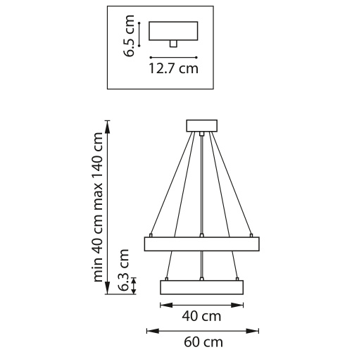 748117 Люстра SATURNO LED 60W 4400LM 70G ЧЕРНЫЙ 3000-6000K фото 6 748117 Люстра SATURNO LED 60W 4400LM 70G ЧЕРНЫЙ 3000-6000K фото 6