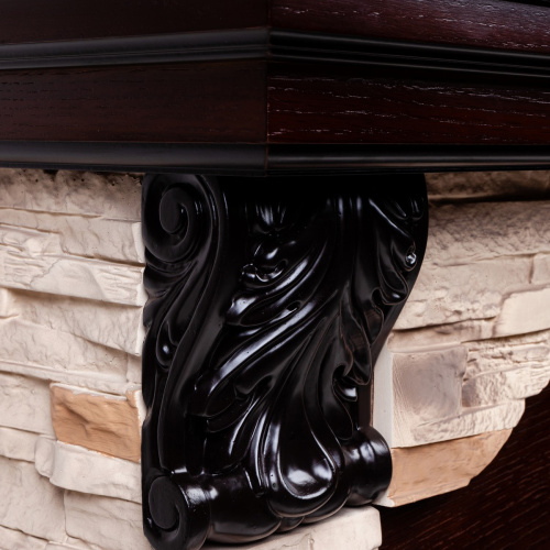 Каминокомплект DUBLIN ROCK/ДУБЛИН РОК Античный дуб с очагом Электроочаг KENDAL/КЕНДАЛ 24 фото 4