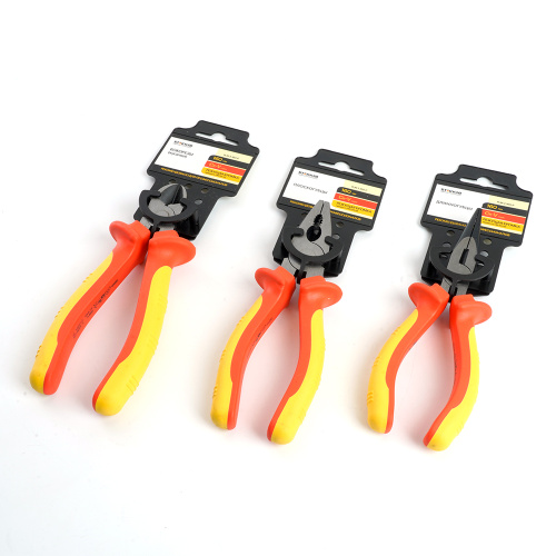 PLM-2-160-P Длинногубцы диэлектрические, 160мм, Cr-V, двухкомпонентная рукоятка фото 2