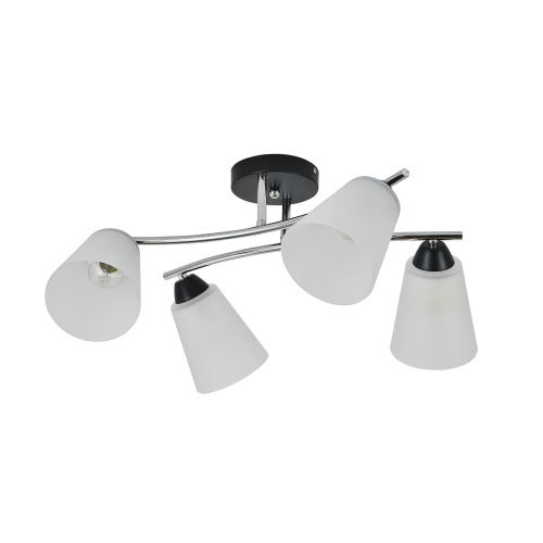 Потолочный светильник Escada 2132/4P E27*60W Black/Chrome фото 2 Потолочный светильник Escada 2132/4P E27*60W Black/Chrome фото 2