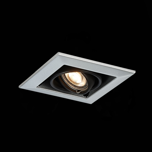 ST250.148.01 Св-к встр. Черный GU10 1*50W  L126xW126xH70 220V Без ламп Встраиваемые светильники фото 4