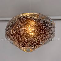 Подвесной светильник Cloyd VOCAL P1 / хром - розовое стекло (арт.11346)