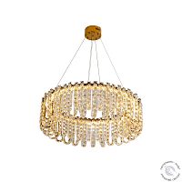 Люстра хрустальная подвесная золото LED 60Вт D80см Zortes Amanda ZRS.30514.22