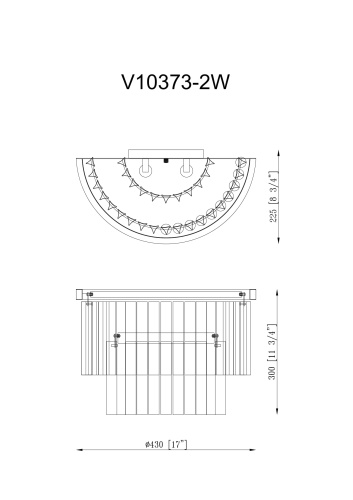 Светильник настенный Moderli V10373-2W Avista фото 7