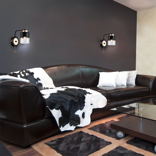 Настенный светильник Escada 2121/1A E27*40W Black/Gold фото 2