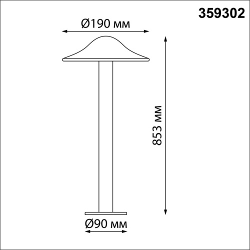 359302 STREET NT24 650 черный Светильник ландшафтный IP65 LED 7W 4000K 175-265V FUNG фото 3