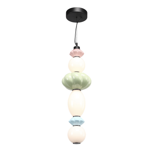 SL6134.433.01 Светильник подвесной ST-Luce черный/розовый, зеленый, синий, опаловый LED 1*24W 3000K FLORENTINI фото 4