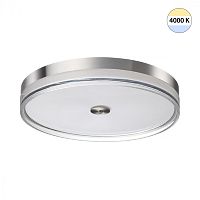 7727/112L MITRA LED SN 541 Светильник металл/акрил/никель/прозрачный LED 112Вт 4000K D500 IP20 ETERNA