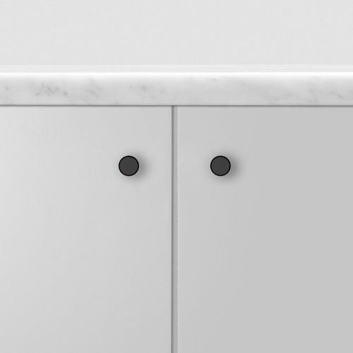 Ручка-кнопка Knob Linear Black set of 2 фото 2