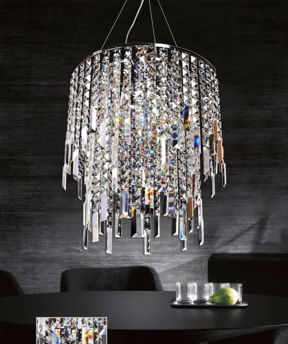 Хрустальная подвесная люстра Lumina Deco Zucchero LDP 2159-450 CHR фото 3