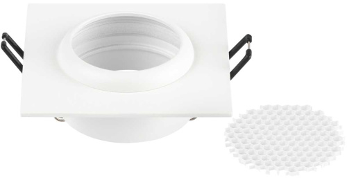 Светильник встраиваемый алюминиевый ЭРА KL110 WH под лампу MR16 GU5.3 белый матовый Б0061529 фото 8