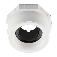 112007 Рамка (светильник) CLICK-CLACK скрытого монтажа лампочек и LED модулей MR16 в натяжной потолок ANELLO БЕЛЫЙ/ЧЕРНЫЙ
