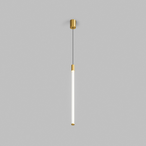 Светильник подвесной AURA, 16 Вт, 3000К, ?42x2300 мм, алюминий+стекло, бронза