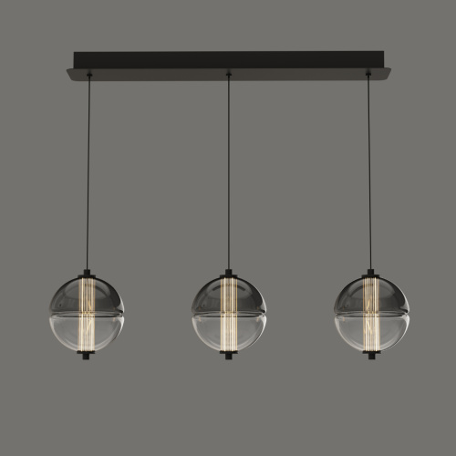 Подвесной светильник MD24022079-3B black/smoky фото 2