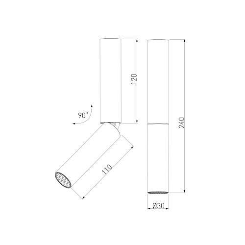 Накладной поворотный светодиодный светильник с антибликовой решеткой Pika 25029/LED 6W 4200K чёрный фото 4 Накладной поворотный светодиодный светильник с антибликовой решеткой Pika 25029/LED 6W 4200K чёрный фото 4