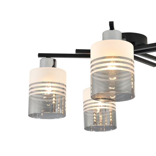 Потолочный светильник Escada 1132/5P E27*60W Black/Chrome фото 3