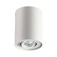 3564/1C HIGHTECH ODL18 000 белый Потолочный накладной светильник IP20 GU10 1*50W 220V PILLARON