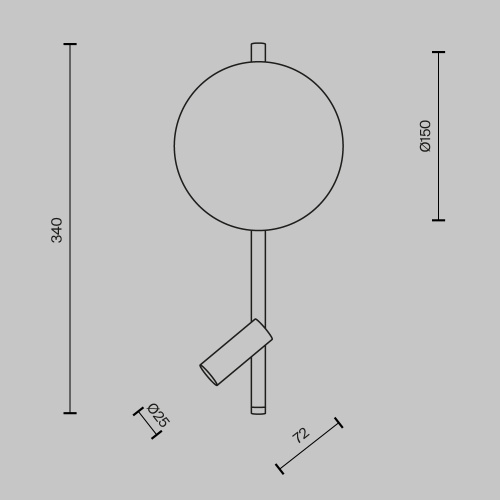 Настенный светильник (бра) Maytoni MOD450WL-L9BG3K фото 6