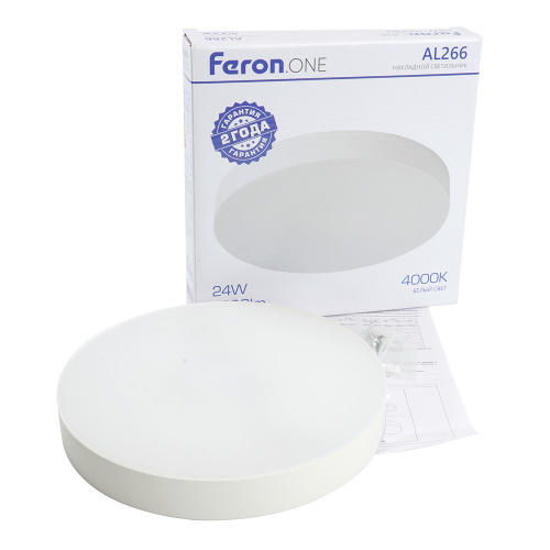 Светодиодный светильник Feron AL266 накладной 24W 4000K белый фото 11
