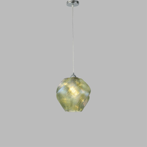 8289/1A MODERNI LN26 371 хром/зеленый, металл/стекло Подвес E27 1*60W 220V TIDE фото 3 8289/1A MODERNI LN26 371 хром/зеленый, металл/стекло Подвес E27 1*60W 220V TIDE фото 3