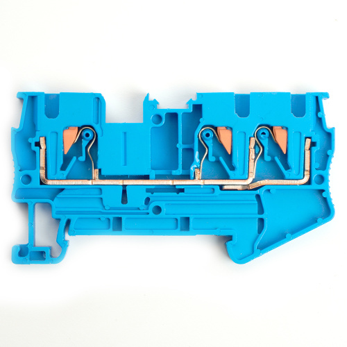 Зажим пружинный, 2-проводной проходной ЗНИ - 4 , JXB PT 4, синий LD572-2-40 фото 6