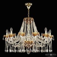 Люстра 5413/12/300 G Amber/M-1F Bohemia Ivele Crystal (Богемия Ивеле Кристалл)