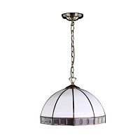 Citilux Шербург-1 CL440132 Люстра витражная подвесная Бронза