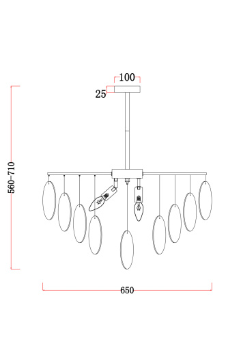 Люстра Freya FR5104PL-06N фото 2
