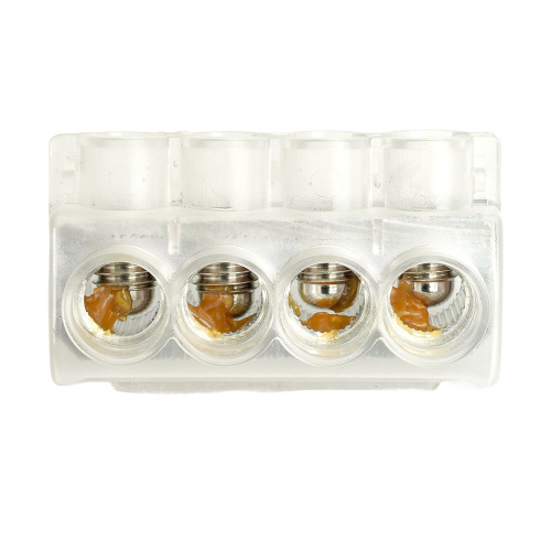 Клемма 4-х контактная STEKKER  для подключения сетей уличного освещения KE10.504 (Al10-50/Cu2,5-35), LD611-4 фото 3