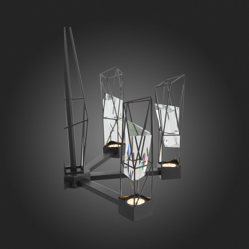 SL815.303.06 Люстра подвесная ST-Luce Серый графит/Серый графит, Прозрачный LED 6*8W 4000K PROGETTO фото 9