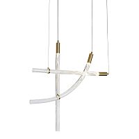 Подвесной светильник OD2412-3 gold/clear