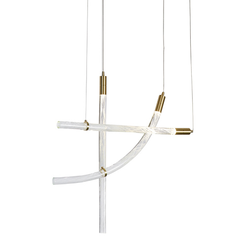 Подвесной светильник OD2412-3 gold/clear