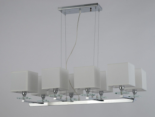 Хрустальная подвесная люстра Lumina Deco Fianelo LDP 1248-8 WT фото 2 Хрустальная подвесная люстра Lumina Deco Fianelo LDP 1248-8 WT фото 2