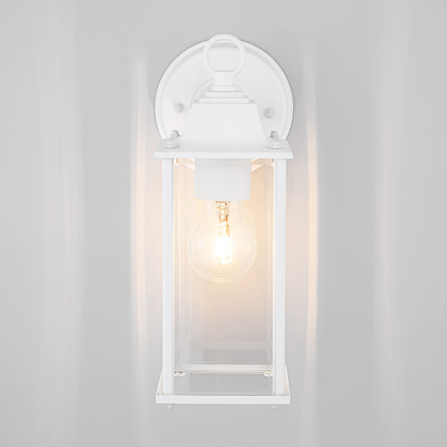 Уличный настенный светильник Brick белый IP33 1008D белый фото 3 Уличный настенный светильник Brick белый IP33 1008D белый фото 3