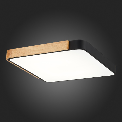 SLE201242-01 Светильник потолочный Черный, Светлое дерево/Белый LED 1*42W 3000K/4000K/6000K FESTA фото 13