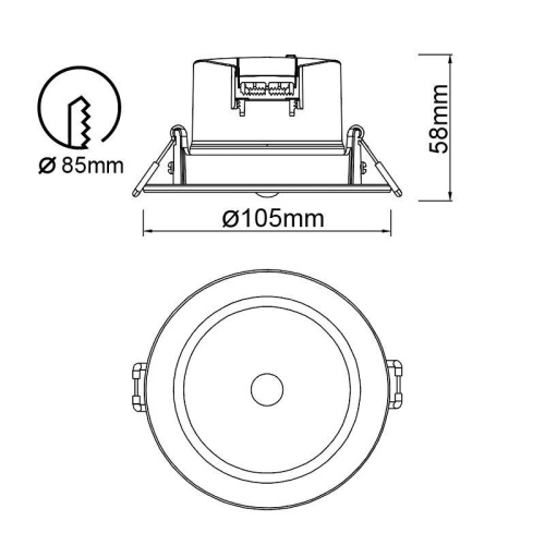 Встраиваемый светодиодный светильник Mantra Yucatan 8850 фото 3