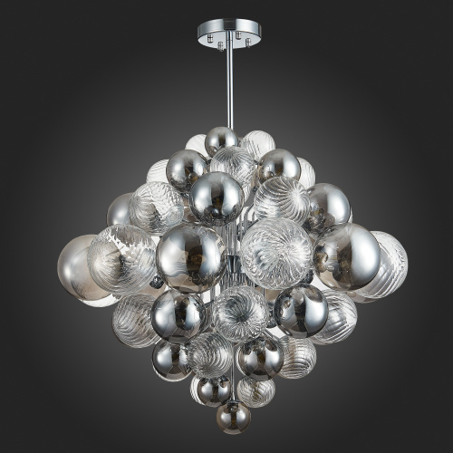 SL1124.103.29 Люстра подвесная ST-Luce Хром/Дымчатый, Прозрачный G9 29*5W 4000K VINETTO фото 6 SL1124.103.29 Люстра подвесная ST-Luce Хром/Дымчатый, Прозрачный G9 29*5W 4000K VINETTO фото 6