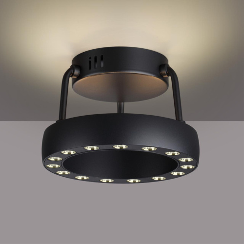 359398 OVER NT24 278 черный Светильник накладной светодиодный IP20 LED 12W вниз/5W вверх 220V 1360Лм 3000K TURN фото 3 359398 OVER NT24 278 черный Светильник накладной светодиодный IP20 LED 12W вниз/5W вверх 220V 1360Лм 3000K TURN фото 3
