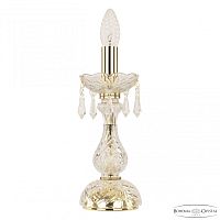 Настольная лампа с хрустальными подвесками 104L/1-27 G Bohemia Ivele Crystal (Богемия Ивеле Кристалл)