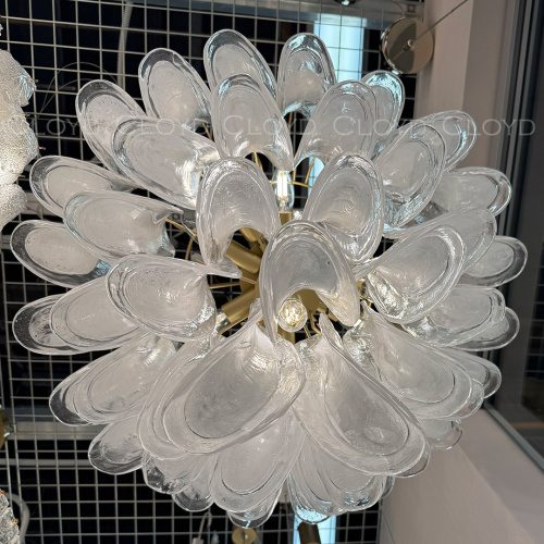 Люстра Cloyd AZORES-B C10 / Ø65 см - латунь светл. - бело-прозрачн.стекло (арт.11652) фото 4 Люстра Cloyd AZORES-B C10 / Ø65 см - латунь светл. - бело-прозрачн.стекло (арт.11652) фото 4