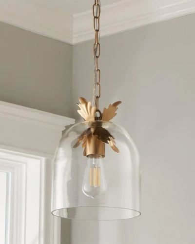 Золотой подвесной светильник "Акант"