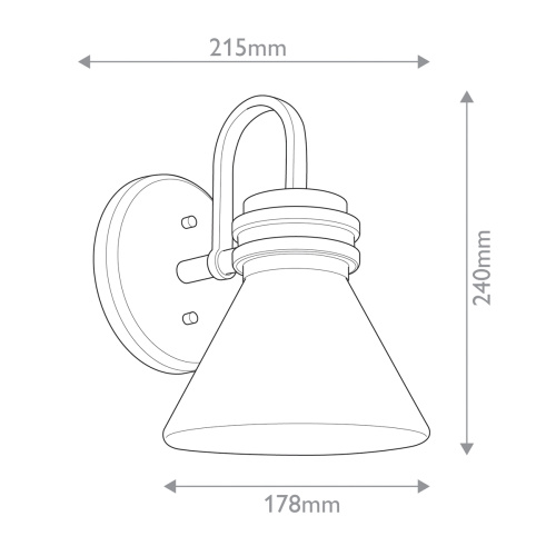 Бра для ванных комнат Kichler, Арт. KL-FARUM1-BK-CPZ фото 4