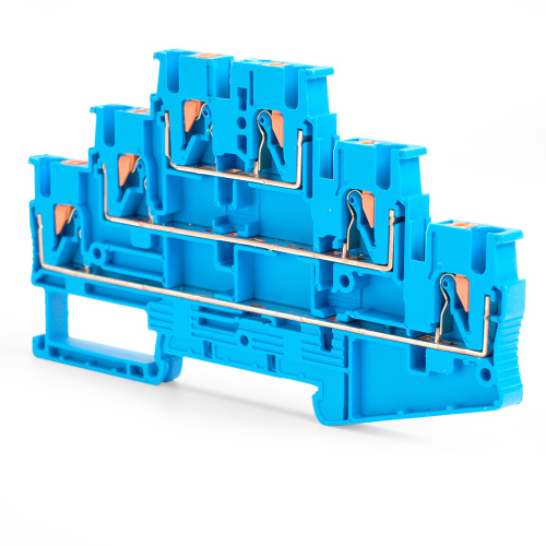 Зажим пружинный, 6-проводной проходной ЗНИ - 2,5 ,JXB PT 2,5 , синий LD579-2-25 фото 4