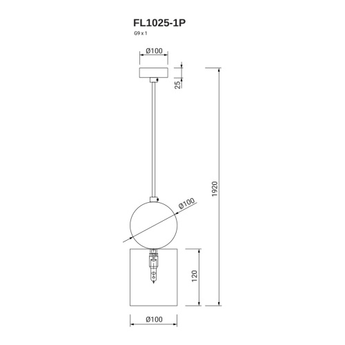 Подвесной светильник Fovere FL1025-1P фото 4