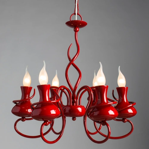 Подвесная люстра Arte Lamp VASO A6819LM-6RD фото 2
