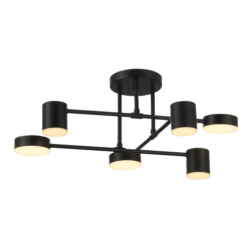 SLE201042-06 Светильник потолочный Черный/Черный LED 6*7W 4000K NOBEL фото 15