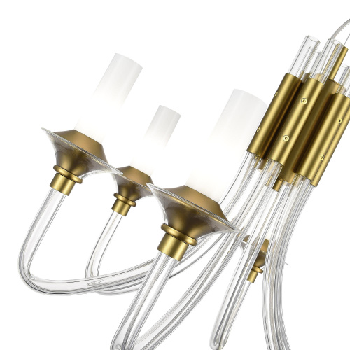 SL1241.203.06 Люстра подвесная ST-Luce Золотистый/Белый E14 6*40W VETRANO фото 3