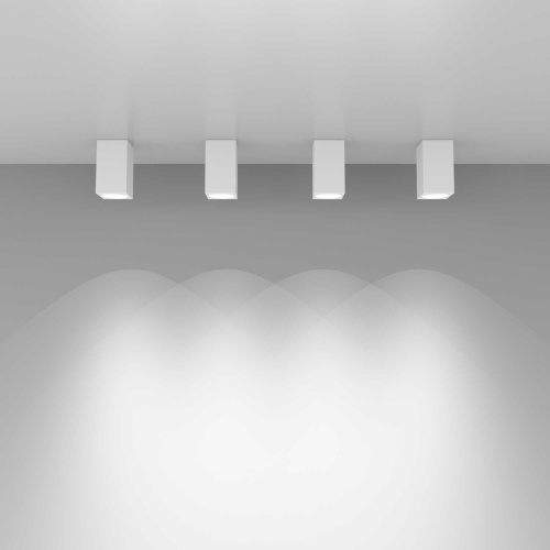 Накладной потолочный светильник 1085 GU10 WH белый матовый фото 2